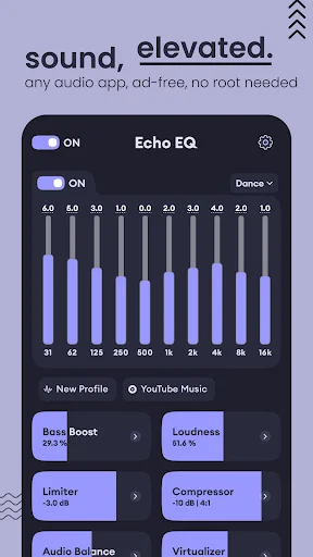 Echo Equalizer: Bass Booster Terbaru – Kualitas Audio Terbaik - Screenshot 1