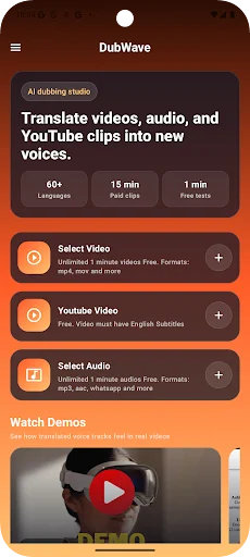 Download AI Video Translator DubWave Terbaru – Terjemahkan Video AI - Screenshot 5