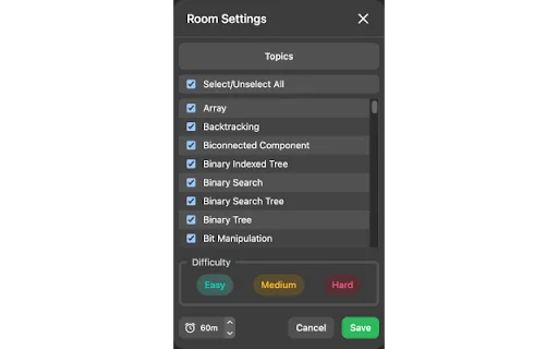 Unduh LeetRooms Terbaru – Ruang Kolaborasi Coding Gratis - Screenshot 2