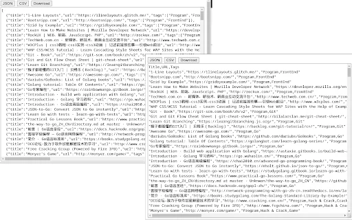 Download Bookmarks Exporter Terbaru – Ekspor Bookmark ke CSV JSON - Screenshot 1