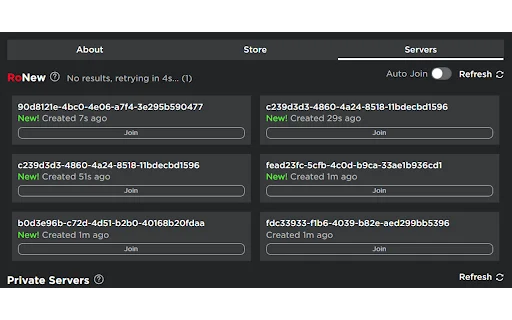 Download RoNew Terbaru – Gabung Server Roblox Baru Otomatis - Screenshot 5