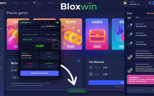 Download BloxWin Terbaru – Optimalkan Strategi Bloxflip Anda - Screenshot 1