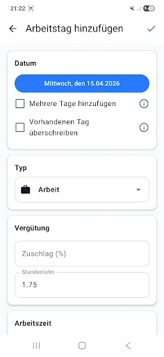 Download Stundenrechner Terbaru – Hitung Jam Kerja Gratis - Screenshot 4