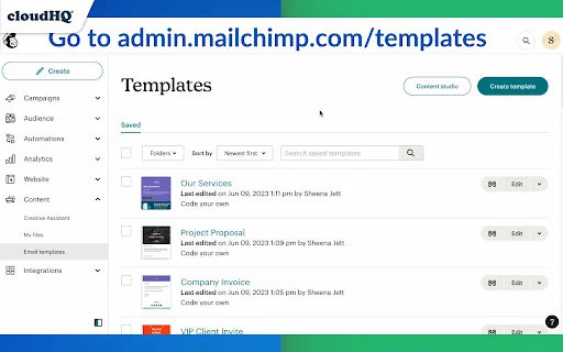 MailChimp Templates for Gmail™ – Kirim Email Profesional - Screenshot 2