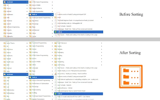 Download Bookmarks Organizer Terbaru – Atur Bookmark Otomatis - Screenshot 1