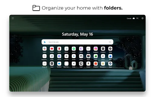 Download Fluent New Tab Terbaru – Tampilan Modern & Ringan - Screenshot 4