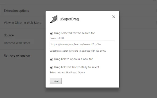 Unduh uSuperDrag Terbaru – Navigasi Cepat & Pencarian Mudah - Screenshot 1