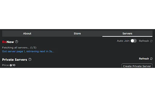 Download RoNew Terbaru – Gabung Server Roblox Baru Otomatis - Screenshot 2