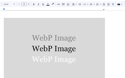 Expand Image Formats – Sisipkan WebP, SVG, AVIF ke Google Docs - Screenshot 1