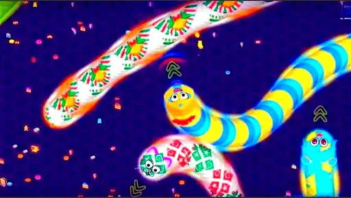 Download Snake Worm Battle Zone IO Terbaru – Game Ular Seru Gratis - Screenshot 4