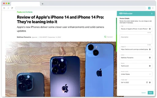 Download Meltwater Extension Terbaru – Kelola PR Anda Mudah - Screenshot 1