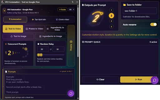 VEO Automation Terbaru – Otomatisasi Video & Gambar Gratis - Screenshot 1