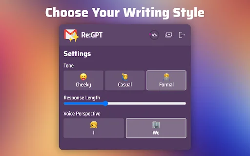 Re:GPT – Asisten Email AI Terbaik untuk Gmail & Outlook - Screenshot 1
