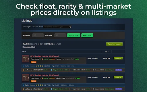 CS2 Float Checker: Cek Harga & Item CS2 Terbaik – SteamLedger - Screenshot 1