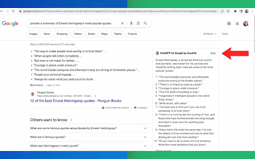 ChatGPT for Google: Dapatkan Jawaban AI di Hasil Pencarian - Screenshot 5