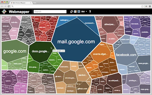 Download Webmapper Terbaru – Visualisasikan Riwayat Browsing Anda - Screenshot 1