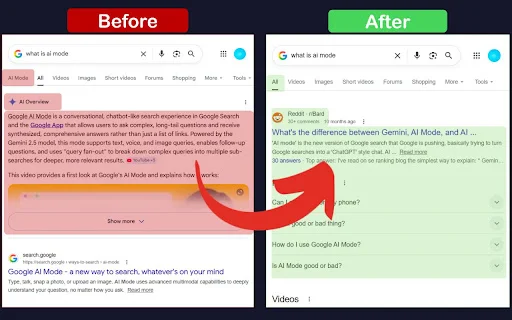 Download Disable Google AI Search Terbaru – Hapus AI Tanpa Ribet - Screenshot 1