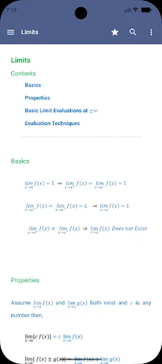 Download Calculus Quick Reference Terbaru – Rumus Kalkulus Lengkap - Screenshot 2