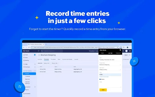 Download Zoho Books Timer Terbaru – Lacak Waktu Proyek Mudah - Screenshot 4