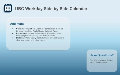 Download UBC Workday Side by Side Calendar – Jadwal Kuliah Mudah - Screenshot 4