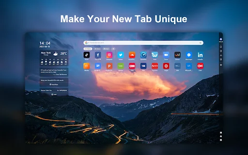 Download Aurora New Tab Terbaru – Kustomisasi Browser Gratis - Screenshot 1