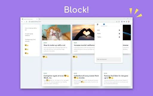 EmoGuard – Pemblokir Kata Kunci Terbaik untuk Browsing Aman - Screenshot 3