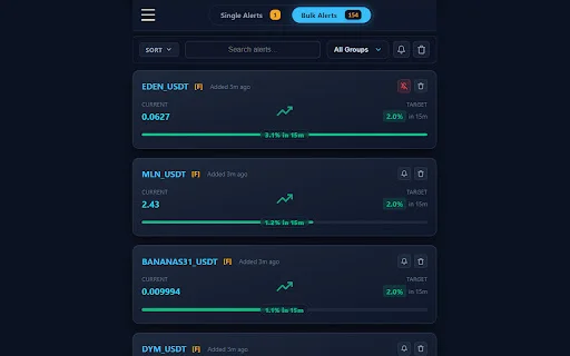 Crypto Price Alerts for Binance – Pantau Harga Crypto Real-time - Screenshot 3