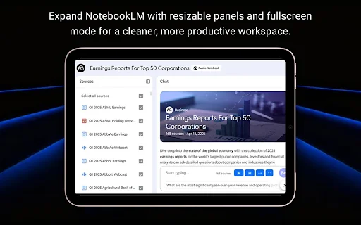 Notebook LM WideScreen Mode: Optimalkan Ruang Kerja Anda - Screenshot 2