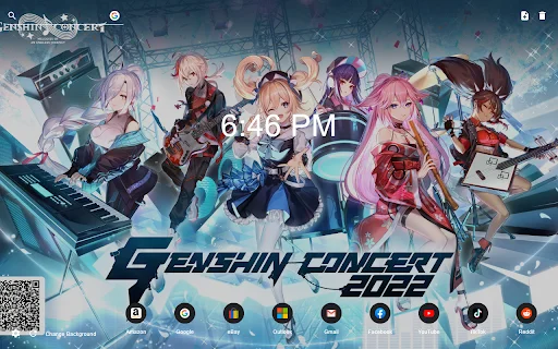 Download Genshin Impact New Tab Terbaru – Tema Keren Gratis - Screenshot 2
