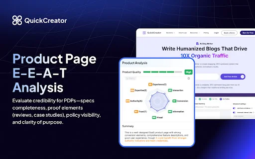 QuickCreator Extension: Asisten SEO All-in-One untuk Tim - Screenshot 2