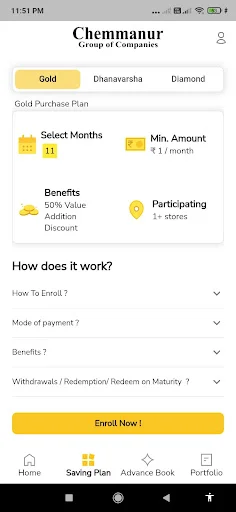 Download Chemmanur Gold Saver App Terbaru – Investasi Emas Aman - Screenshot 5