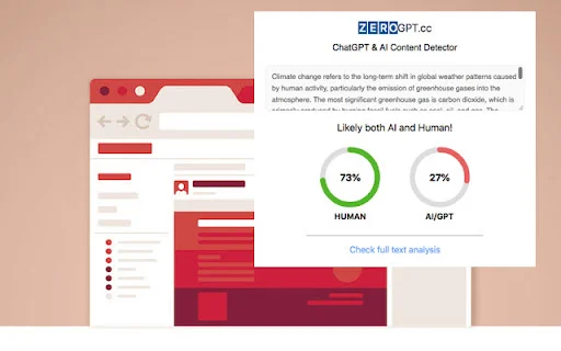 ZeroGPT.cc: Detektor AI Terbaik & Akurat – Unduh Gratis - Screenshot 1