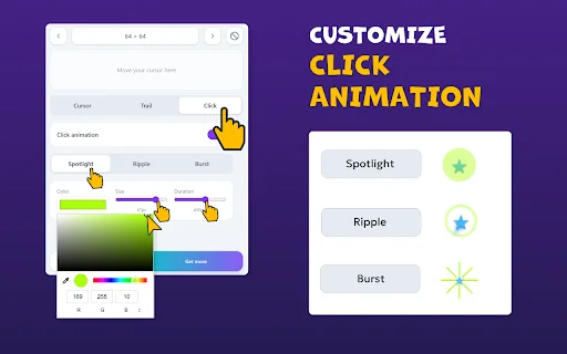Download Custom Cursor Effects Customizer Terbaru – Ubah Kursor - Screenshot 6