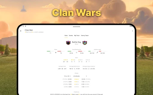 War Report for Clash of Clans: Pantau Perang & Kelola Klan Anda - Screenshot 12