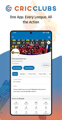 Download CricClubs Mobile Terbaru – Skor Kriket Live & Statistik - Screenshot 6