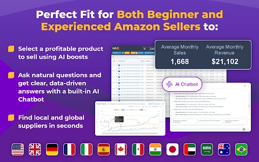 Download AMZScout PRO AI Extension – Riset Produk Amazon Terbaik - Screenshot 1