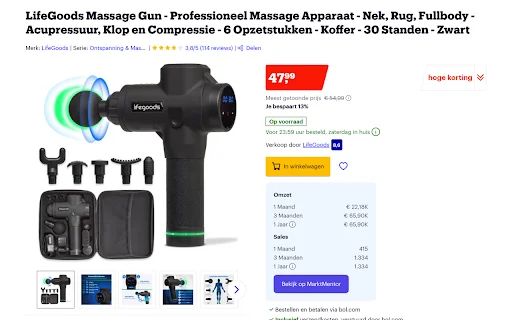Download MarktMentor Terbaru – Analisis Produk Bol.com Terbaik - Screenshot 1