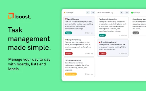 Boost: Kelola Tugas Harian Anda dengan Mudah & Efisien - Screenshot 1