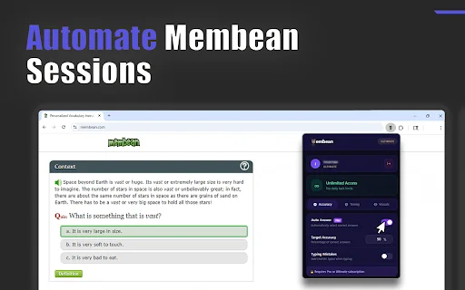 Download Wembean Hack Terbaru – Otomatisasi Membean Tercepat - Screenshot 1