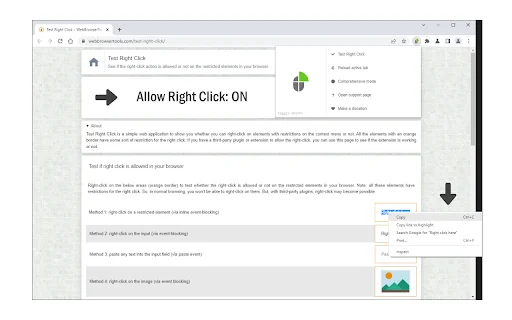 Unduh Allow Right Click Terbaru – Aktifkan Klik Kanan Gratis - Screenshot 2