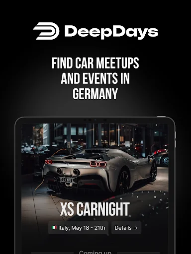 Download DeepDays – Autotreffen Terbaru – Temukan Komunitas Mobil - Screenshot 7