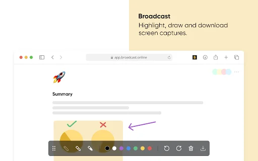 Download Broadcast Extension Terbaru – Rekam Layar & Anotasi - Screenshot 2