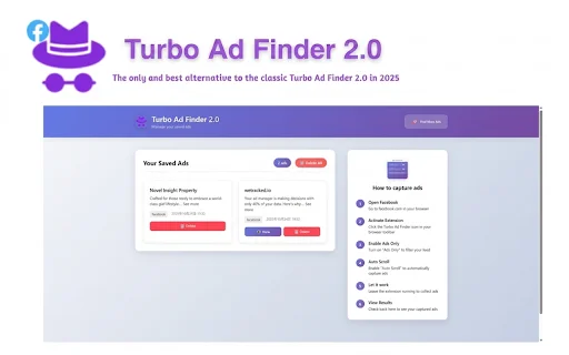 Download Turbo Ad Finder 2.0 Terbaru – Alat Spy Iklan Facebook - Screenshot 1