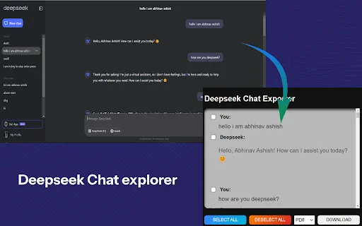 Download Deepseek Chat Exporter Terbaru – Simpan Chat Mudah - Screenshot 1