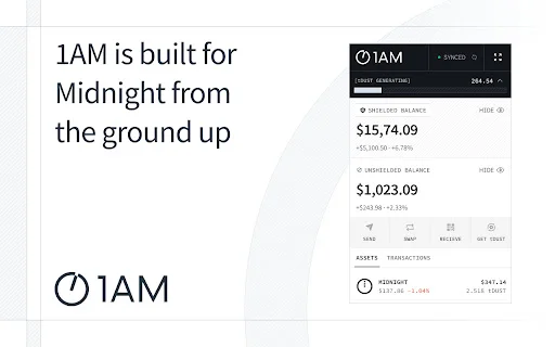 Unduh 1AM Terbaru – Dompet Midnight Network Aman & Mudah - Screenshot 1