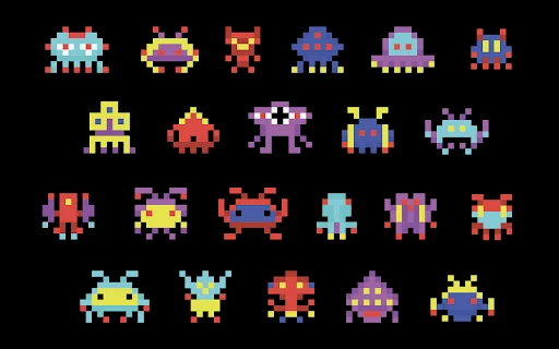 Mainkan Space Invader Game Gratis – Game Arcade Retro Seru - Screenshot 2