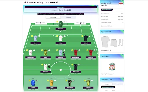 Download FPL Away Kits Terbaru – Tampilkan Jersey Tandang di FPL - Screenshot 1
