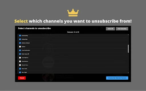 Unsubscriby for YouTube: Cara Cepat Berhenti Langganan Channel - Screenshot 3