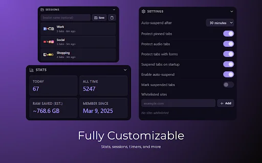 Drowzy – Hemat RAM Hingga 80% & Percepat Browser Chrome Anda - Screenshot 2