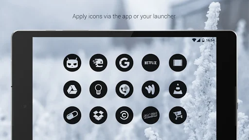Download Dark Void – Black Circle Icons Terbaru – Kustomisasi HP - Screenshot 14